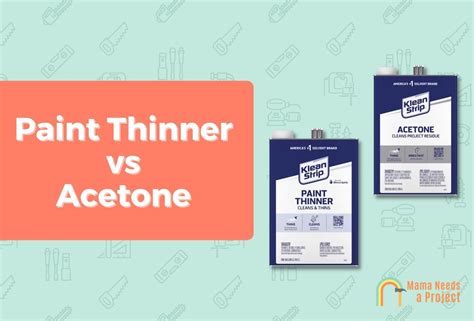 Is paint thinner better than acetone?