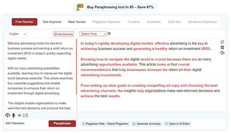 Is paraphrasing tool legal?