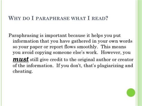 Is paraphrasing your own work cheating?
