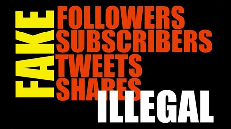 Is paying for followers illegal?