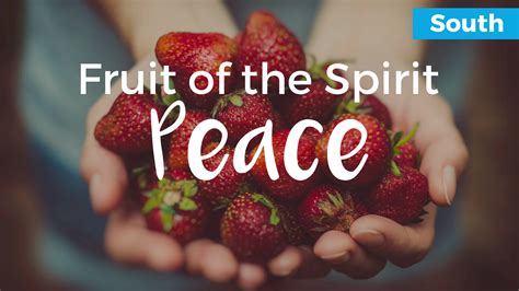 Is peace the fruit of the Spirit?