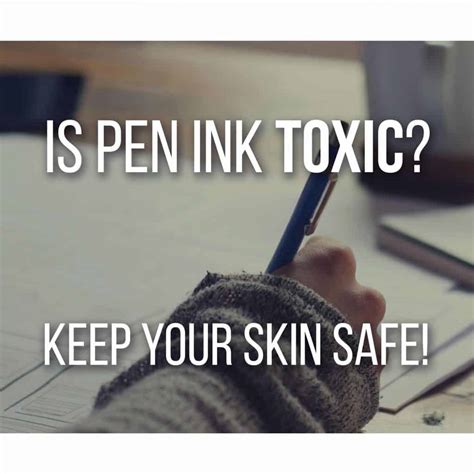 Is pen ink OK for skin?