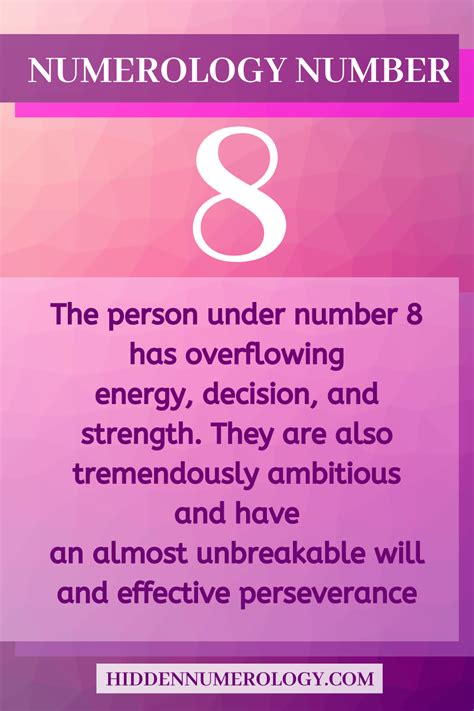 Is personality number 8 good?