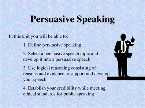 Is persuasive speaking a skill?