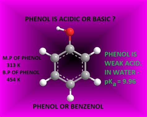 Is phenol a strong acid or base?