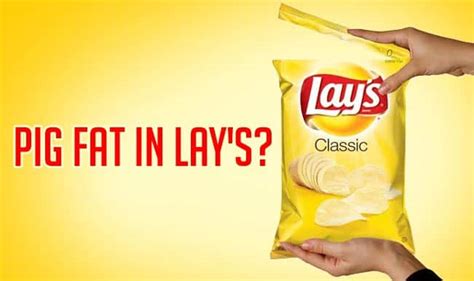 Is pig fat used in Lays?