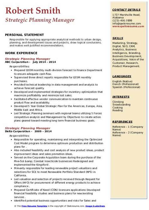 Is planning a skill resume?