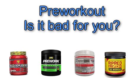 Is pre-workout risky?