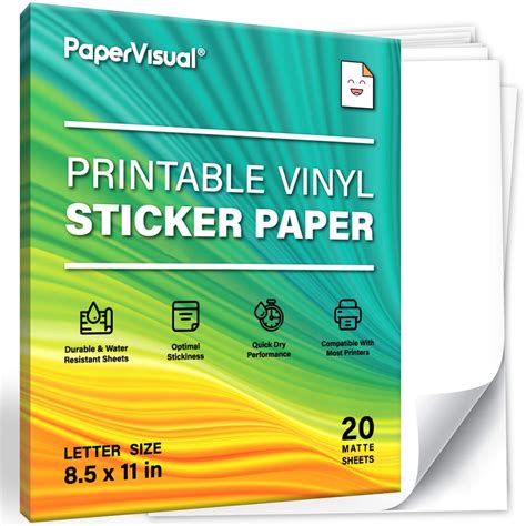 Is printable vinyl just sticker paper?