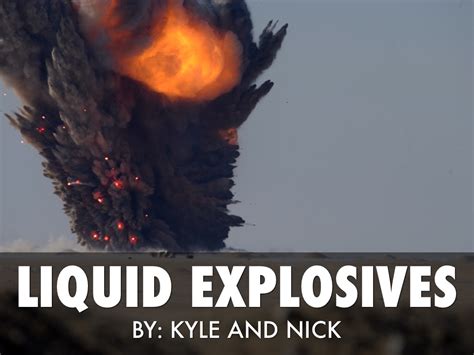Is propane an explosive liquid?