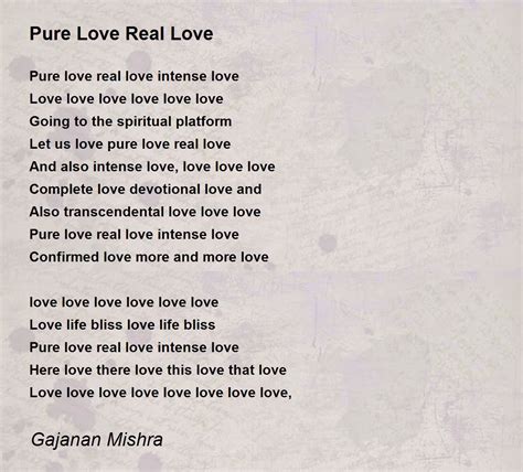 Is pure love real?