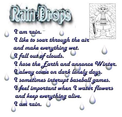 Is rain a personification?