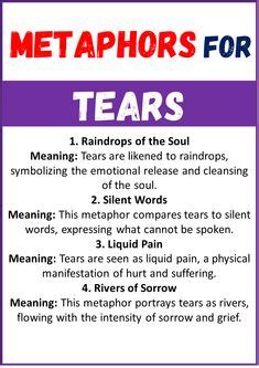 Is rainy tears a metaphor?