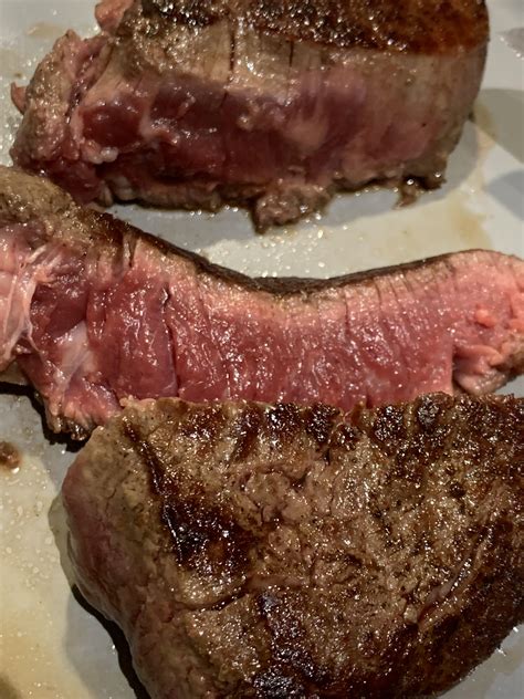 Is rare steak raw?