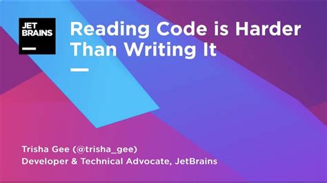 Is reading code harder than writing?