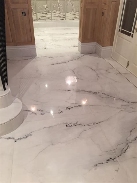 Is real marble shiny?