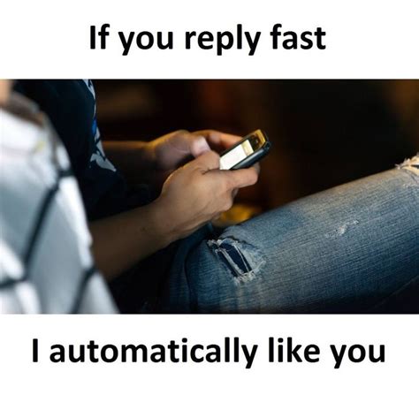 Is replying fast attractive?