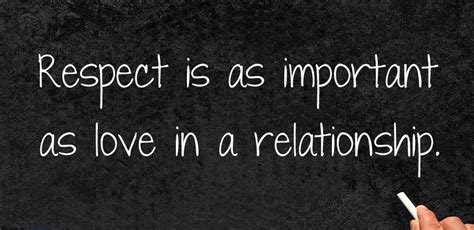 Is respect important in love?