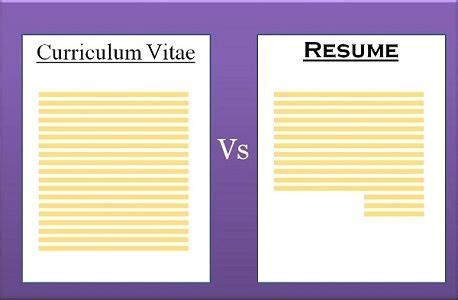 Is resume bigger than CV?