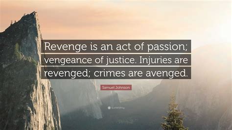Is revenge a passion?