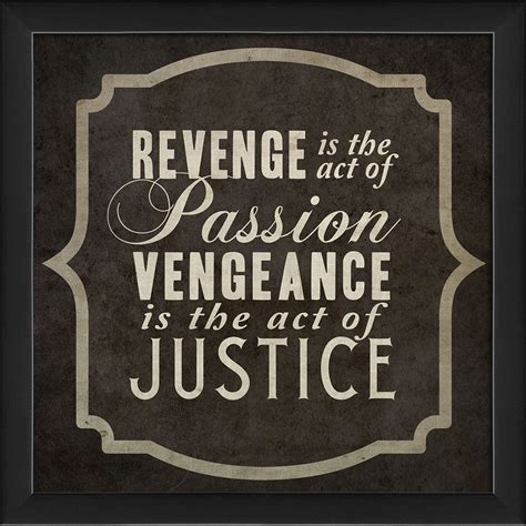Is revenge an act of love?