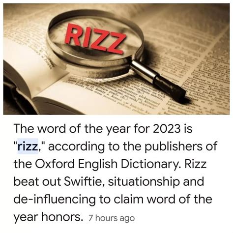Is rizz in the Oxford dictionary?