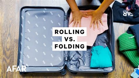 Is rolling clothes better than folding in a suitcase?