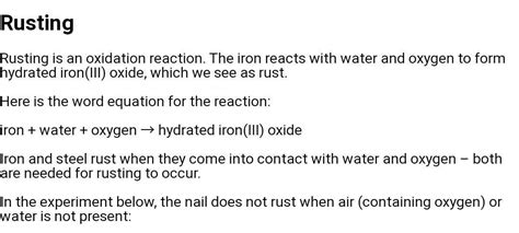 Is rusting iron endothermic or exothermic?