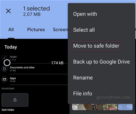 Is safe folder in Google files safe?