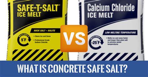 Is salt safe on concrete?