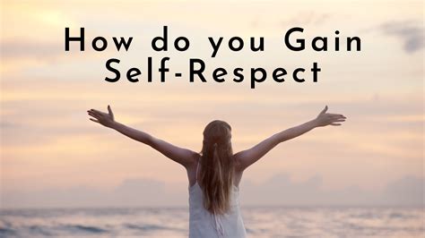 Is self respect attractive?