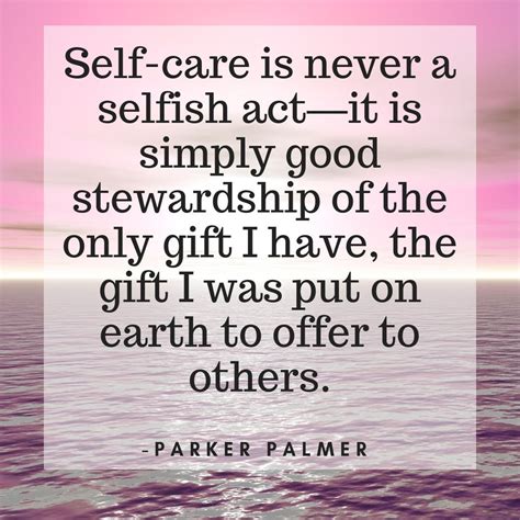 Is self-care a selfish act?