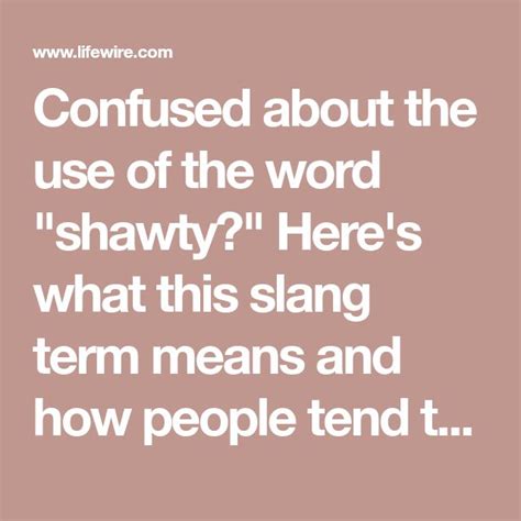 Is shawty a bad word?