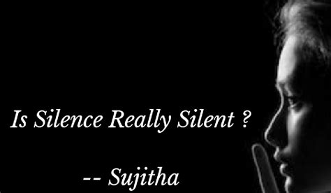 Is silence actually silent?