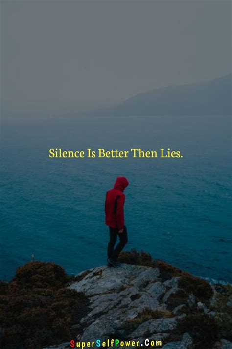 Is silence better than lying?