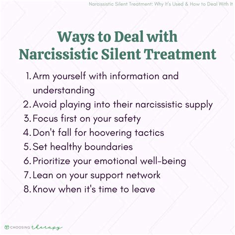 Is silence better with a narcissist?