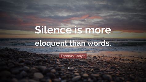 Is silence stronger than words?