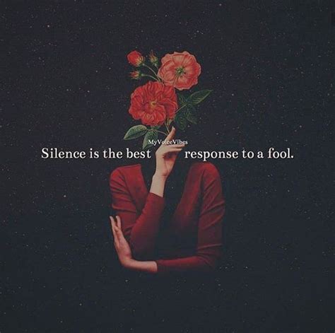 Is silence the best way to respond to disrespect?
