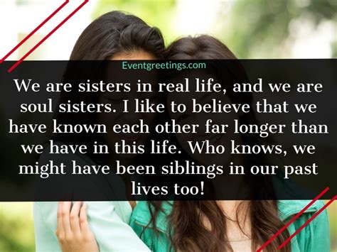 Is sister a soulmate?