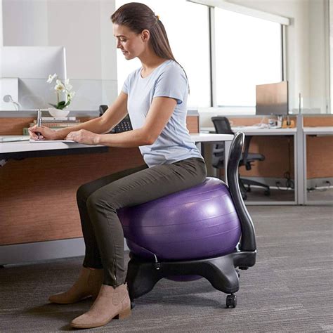Is sitting on exercise ball better than chair?