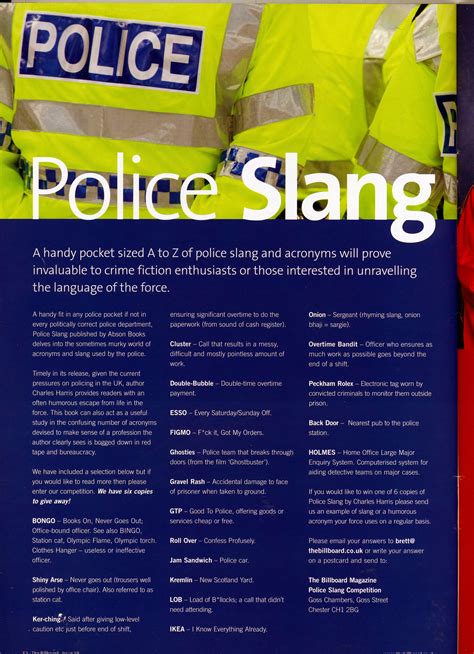 Is six slang for police?