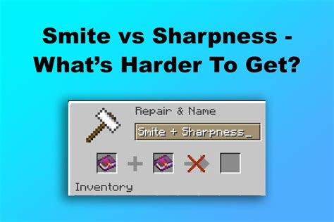 Is smite better than sharpness?