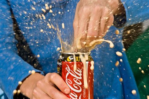 Is soda foaming when shaken a physical change?