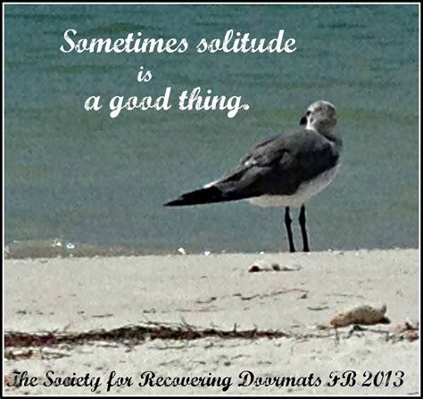 Is solitude a good thing?