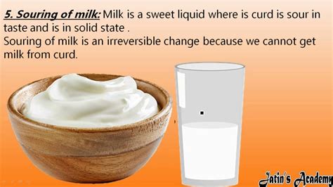 Is sour milk a chemical change?