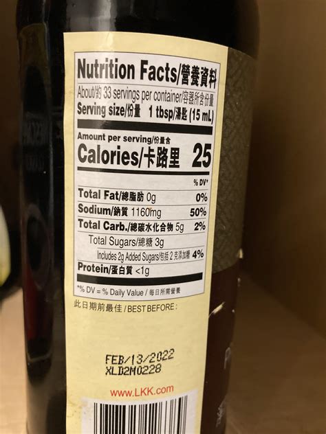 Is soy sauce a calorie?