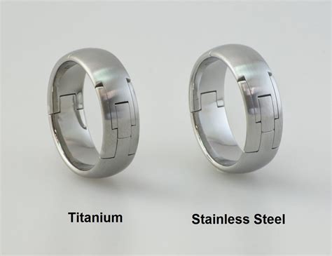 Is stainless steel or titanium better for rings?