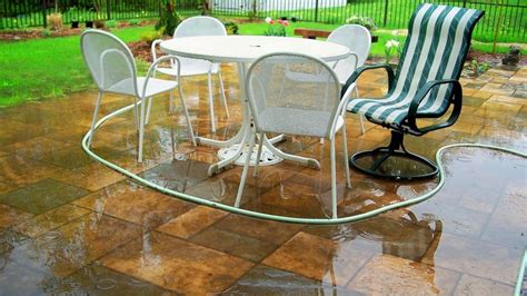 Is standing water on a patio bad?