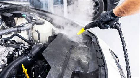 Is steam cleaning a car engine safe?