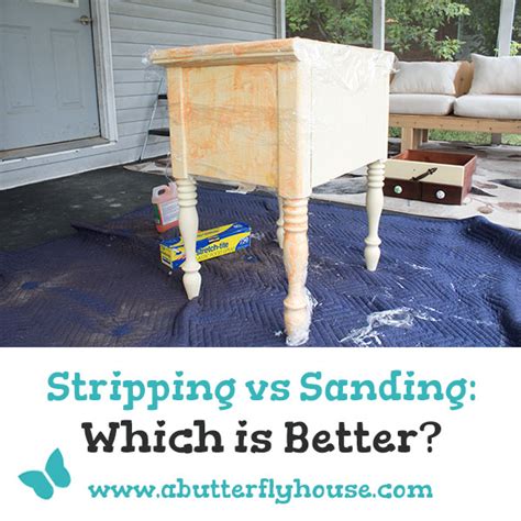 Is stripping paint better than sanding?
